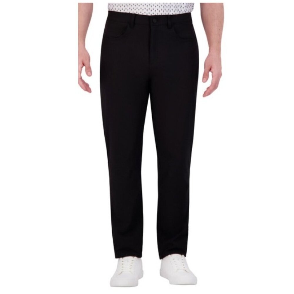 Ben Sherman Sport Tech Pants Mens 34x30 Black Slim Straight Stretch Golf Travel